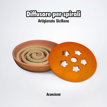 Vide poche ou porte spirale en terre cuite sicilienne Made in Italy 4