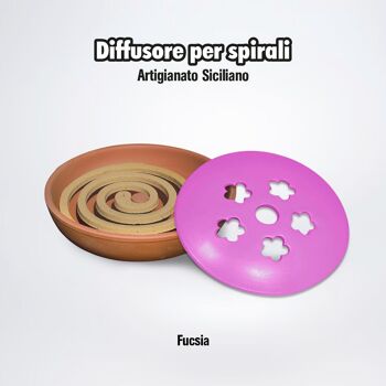 Vide poche ou porte spirale en terre cuite sicilienne Made in Italy 6