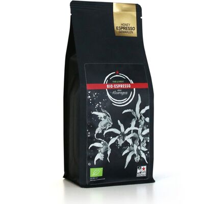 Organic espresso "Honey", 250g, ground
