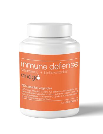 Just Elements AndGo Défense Immunitaire Vitamine C 1000 mg 120 gélules 1