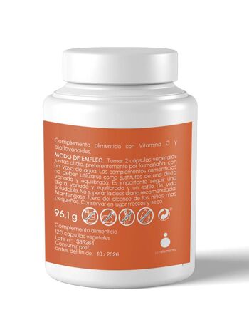 Just Elements AndGo Défense Immunitaire Vitamine C 1000 mg 120 gélules 2