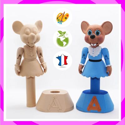 Mouse Painting Stick Puppet