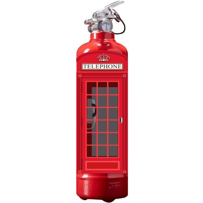 Cabina telefónica inglesa Extintor/ Cabina telefónica Extintor de incendios / Englische Telefonzelle Feuerlöscher