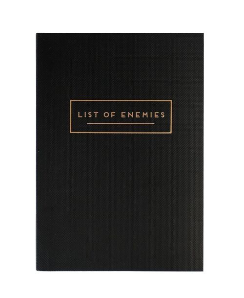 Alice Scott List of Enemies A6 Notebook