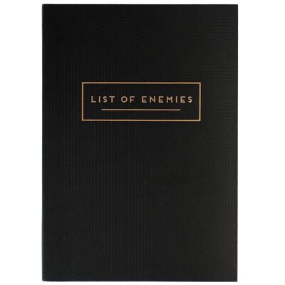 Cuaderno A6 Lista de enemigos de Alice Scott
