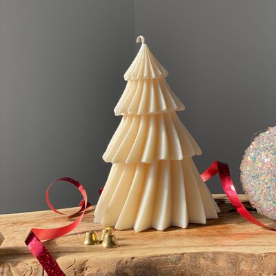 Bougie d’arbre de Noël - Bougie de soja -Bougie de pièce maîtresse de table - 3 tailles