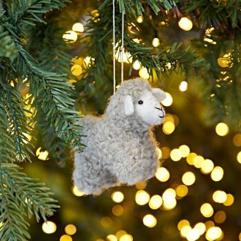 Décoration de Noël en feutre de mouton 2