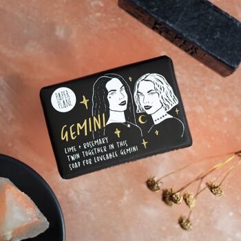 Gemini Star Sign Zodiac Bar - Natural and Vegan Horoscope Soap 1