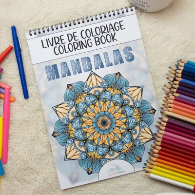 Malbuch für Erwachsene, entspannende Mandalas