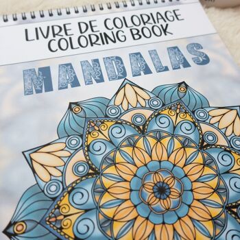 Livre de Coloriages pour adultes Mandalas relaxants 2