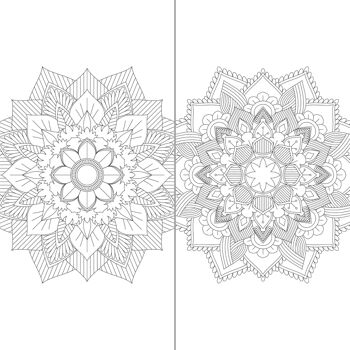 Livre de Coloriages pour adultes Mandalas relaxants 8