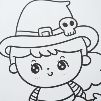 Livre de Coloriages pour enfants, Halloween mignon - Dès 3 ans 4