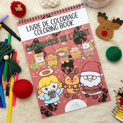 Coloring book for children, Advent coloring - From 3 years old