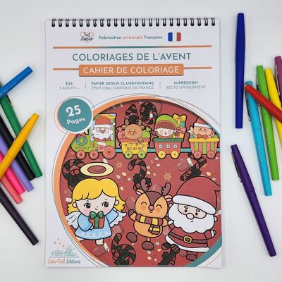 Libro para colorear para niños, colorear Adviento - A partir de 3 años