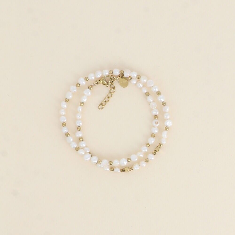 Odysée 2 Wickel-/Choker-Armband – Süßwasserperlen