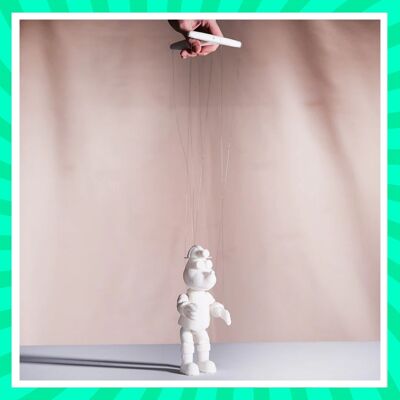 String Puppet to Paint Taupe