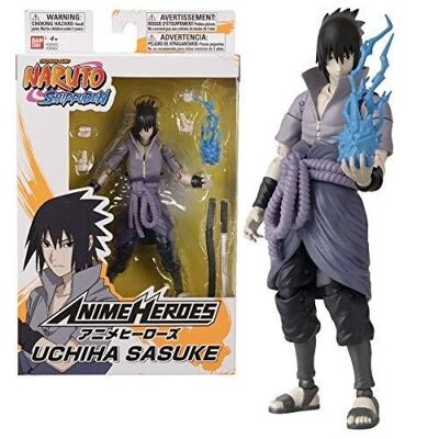 Bandai Naruto Shippuden – Anime Heroes Figur 17 cm – Sasuke Uchiha, Ref: 36902