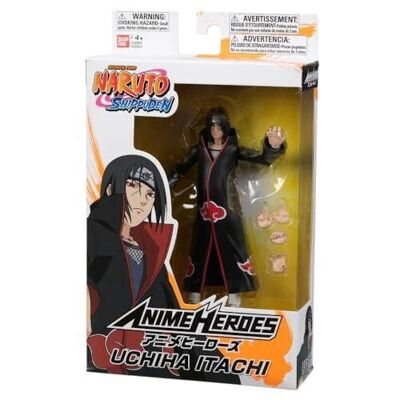 Bandai Naruto Shippuden-Anime Heroes Figure 17 cm-Itachi Uchiha, Ref: 36904
