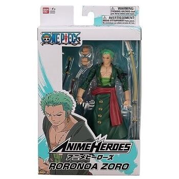 Bandai - Anime Heroes - One Piece - Figurine Anime heroes 17 cm - Roronoa Zoro - Réf : 36932 3