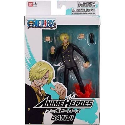 Bandai - Anime Heroes - One Piece - Figura héroes del anime 17 cm - Sanji - Ref: 36933