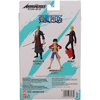 Bandai - Anime Heroes - One Piece - Figurine Anime heroes 17 cm - Sanji - Réf : 36933 2