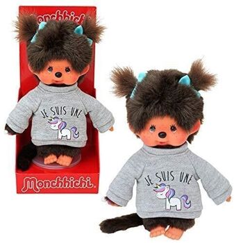 Bandai - Monchhichi - peluche - Licorne 20 cm - 80331 1