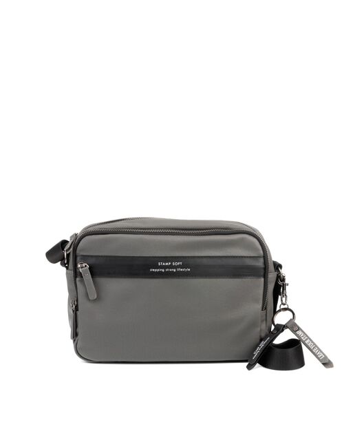 Bolso STAMP ST6601, mujer, ecopiel, color gris