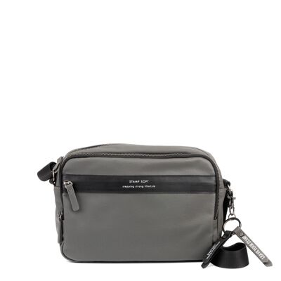 STAMP ST6601 Tasche, Damen, Öko-Leder, grau