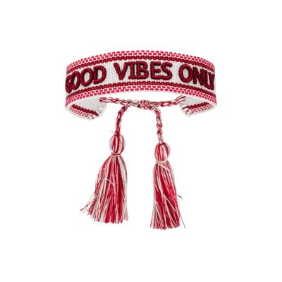 Bracelet de déclaration Good Vibes seulement