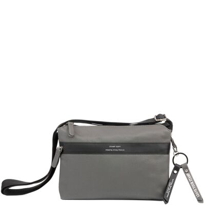 Bolso STAMP ST6602, mujer, ecopiel, color gris