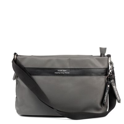 Bolso STAMP ST6603, mujer, ecopiel, color gris