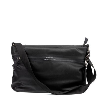 STAMP ST6603 Tasche, Damen, Kunstleder, schwarz