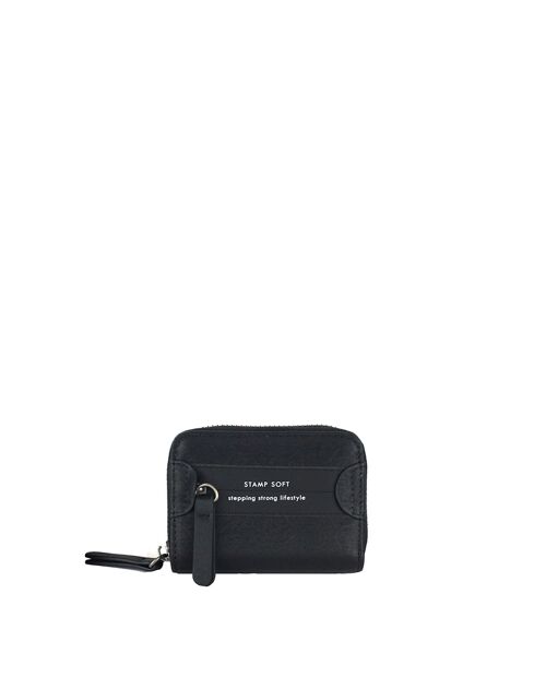 Monedero STAMP ST6609, mujer, ecopiel, color negro