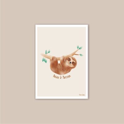 A6 Card Lazy Child beige