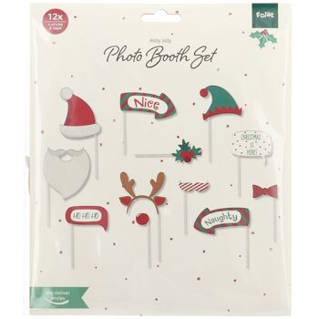 Accessoires pour photobooth - Holly Jolly - 12 pièces 2