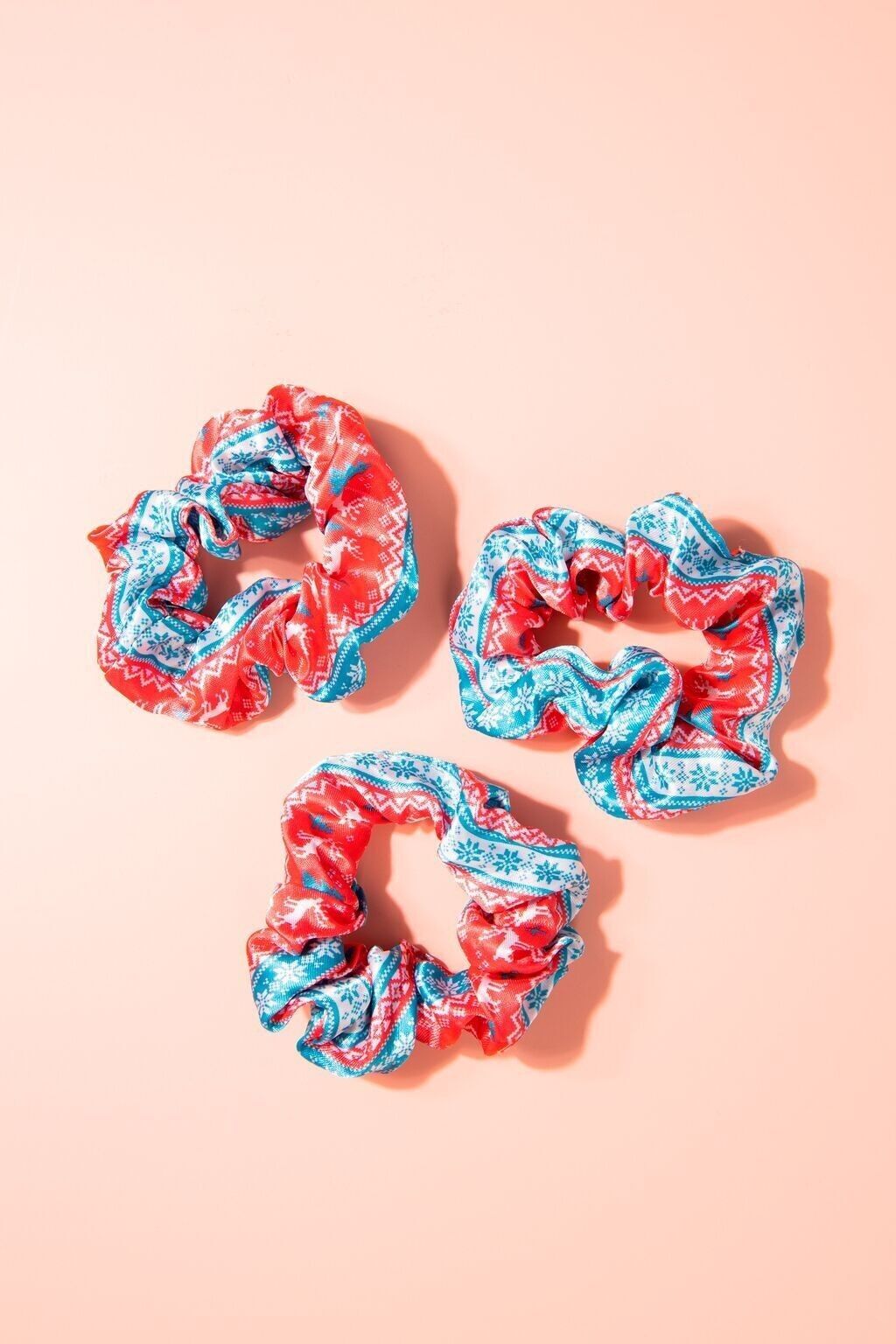 Elastici per capelli - Fairisle - Cosy Christmas - 3 pezzi