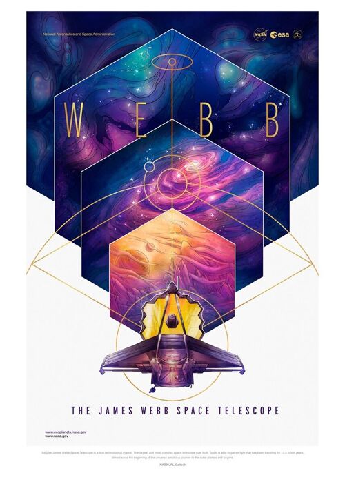 Poster 50x70 NASA James Webb