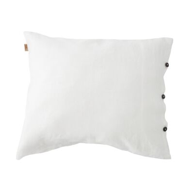 Federa per cuscino CARLA in lino 50 x 60 cm, bianco sporco