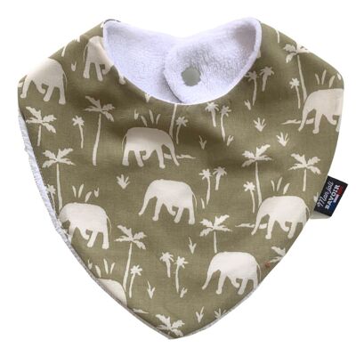 BANDANA BIB - ELEPHANTS