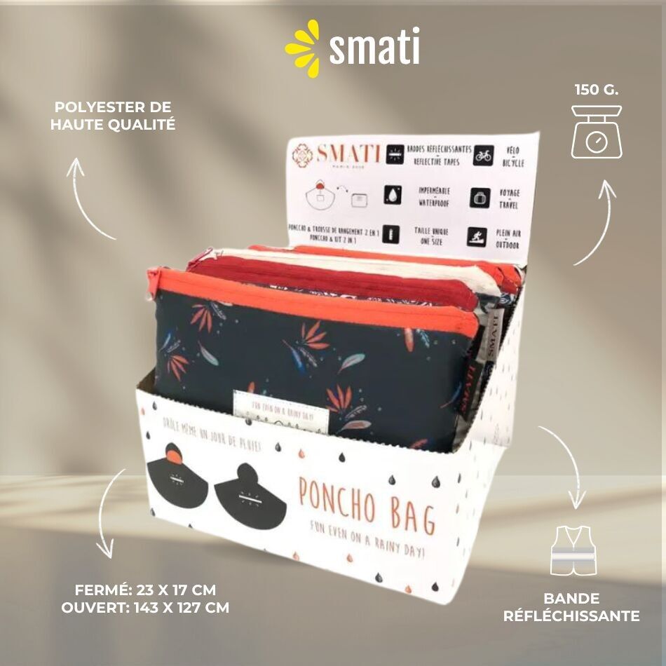 Scatola di poncho antipioggia - 12 pezzi