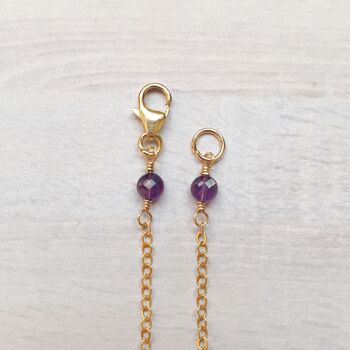 14K Gold-Filled Amethyst Necklace 3