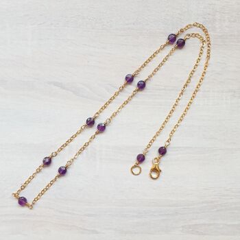 14K Gold-Filled Amethyst Necklace 2