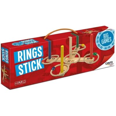 Juego Rings stick madera con anillas +5 años