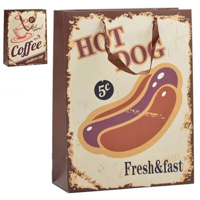 Bolsa regalo hot dogcoffee 33x25 -2 mod