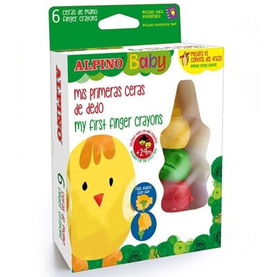 Set 6 Mis primeras Ceras de dedo Alpino Baby