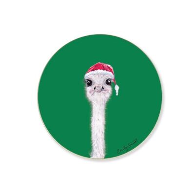 Francis Christmas Round Coaster