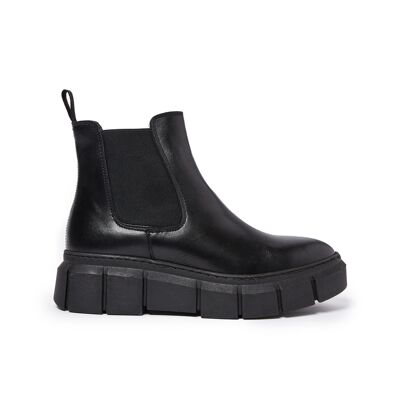 Schwarze Chelsea-Stiefel für Damen. Hergestellt in Italien. Herstellermodell FD3772