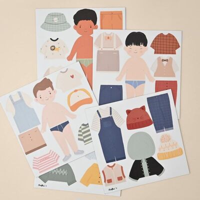 MAGNETIC DOLL - DRESSING SILHOUETTE – BOY