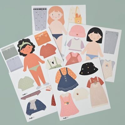 MAGNETIC DOLL - DRESSING SILHOUETTES - GIRL