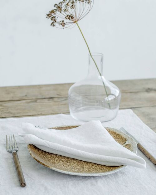 Set of linen napkins in Ivory (2 psc.)